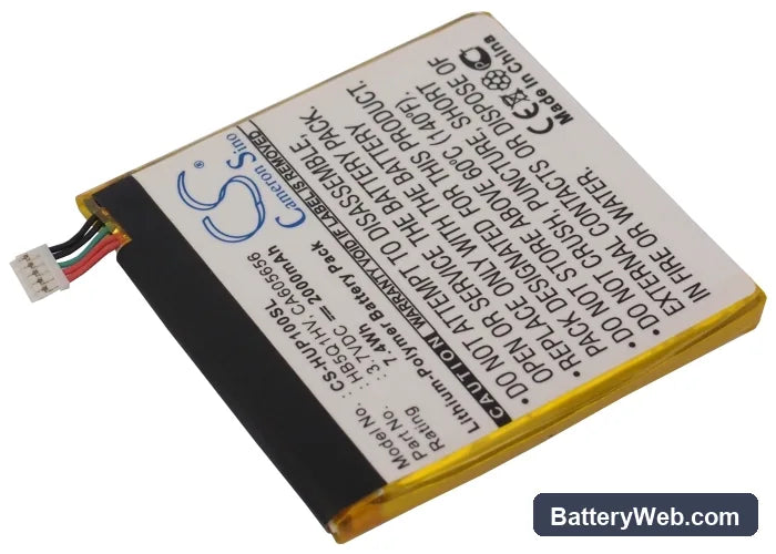 Huawei Ascend P1 XL Replacement Battery, 3.7V, 2000mAh, Li-Polymer 2