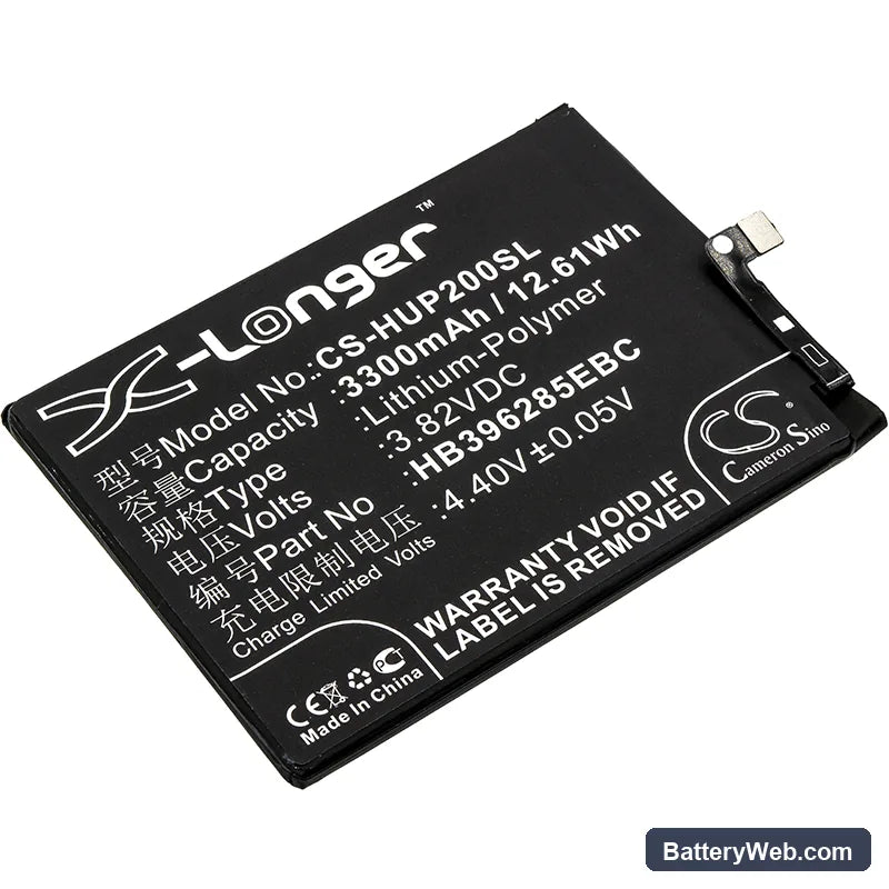 Huawei P20 Replacement Battery, 3.82V, 3300mAh, Li-Polymer 1