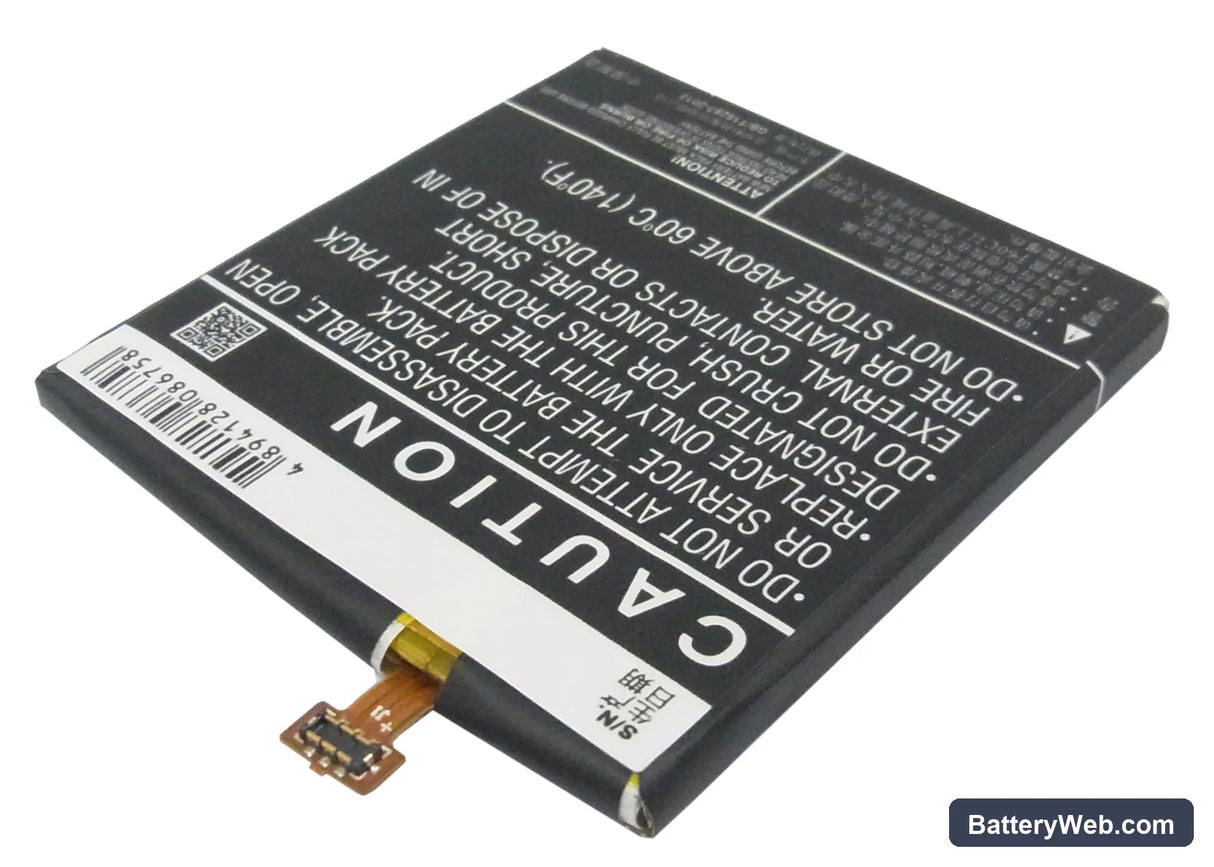 Huawei Ascend P2 Replacement Battery, 3.8V, 2350mAh, Li-Polymer 3