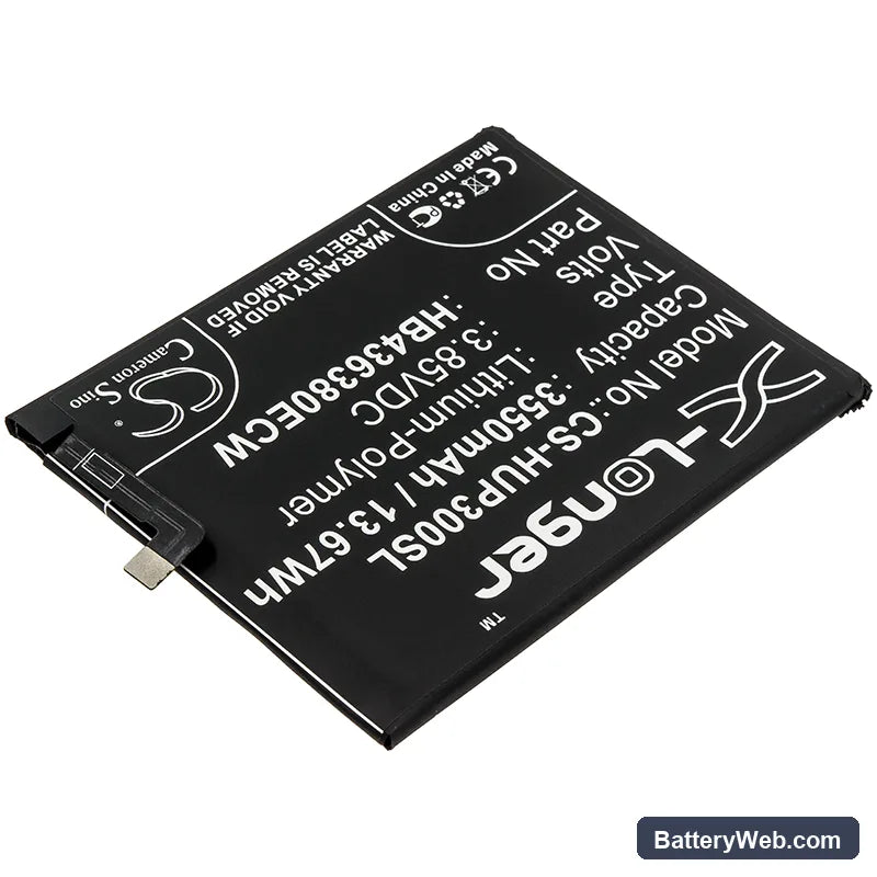 Huawei P30 Replacement Battery, 3.85V, 3550mAh, Li-Polymer 2