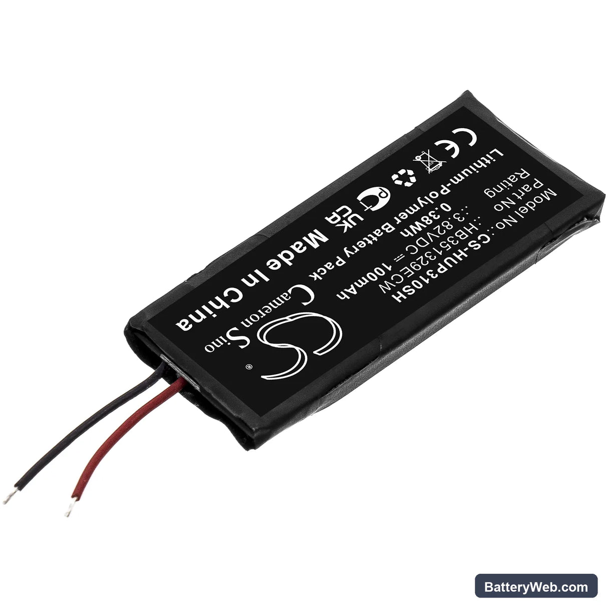 Huawei Band 3 Pro Replacement Battery, 3.82V, 100mAh, Li-Polymer 2