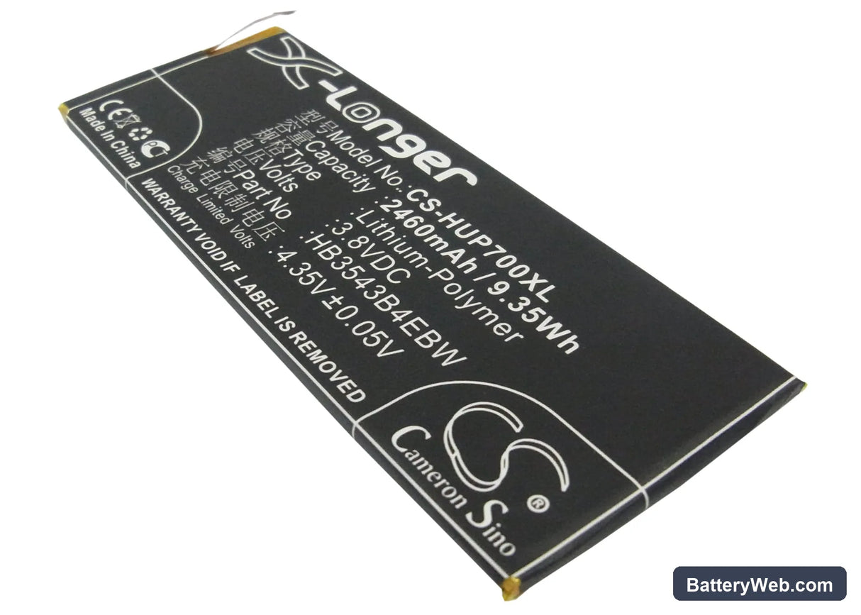 Huawei P7 Replacement Battery, 3.8V, 2460mAh, Li-Polymer 1