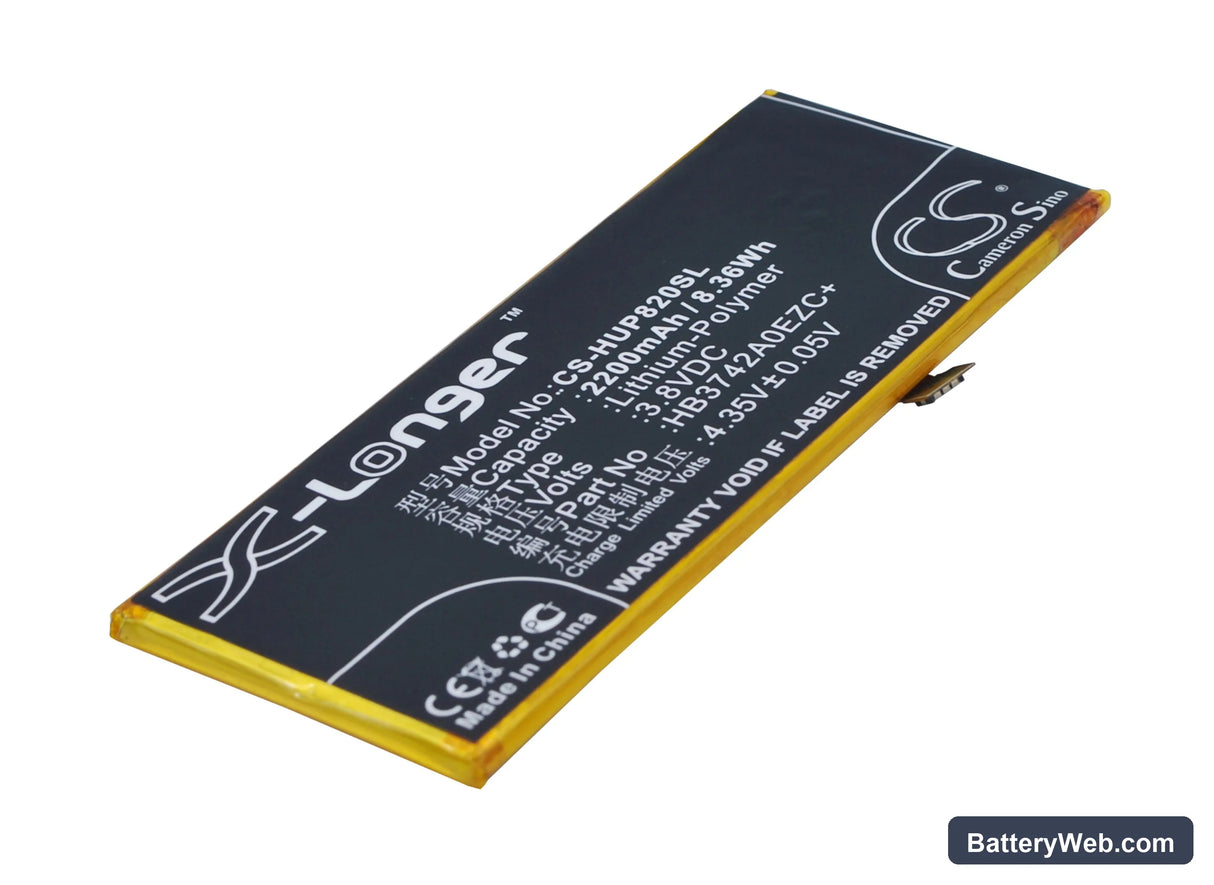 Huawei P8 Lite Replacement Battery, 3.8V, 2200mAh, Li-Polymer 1