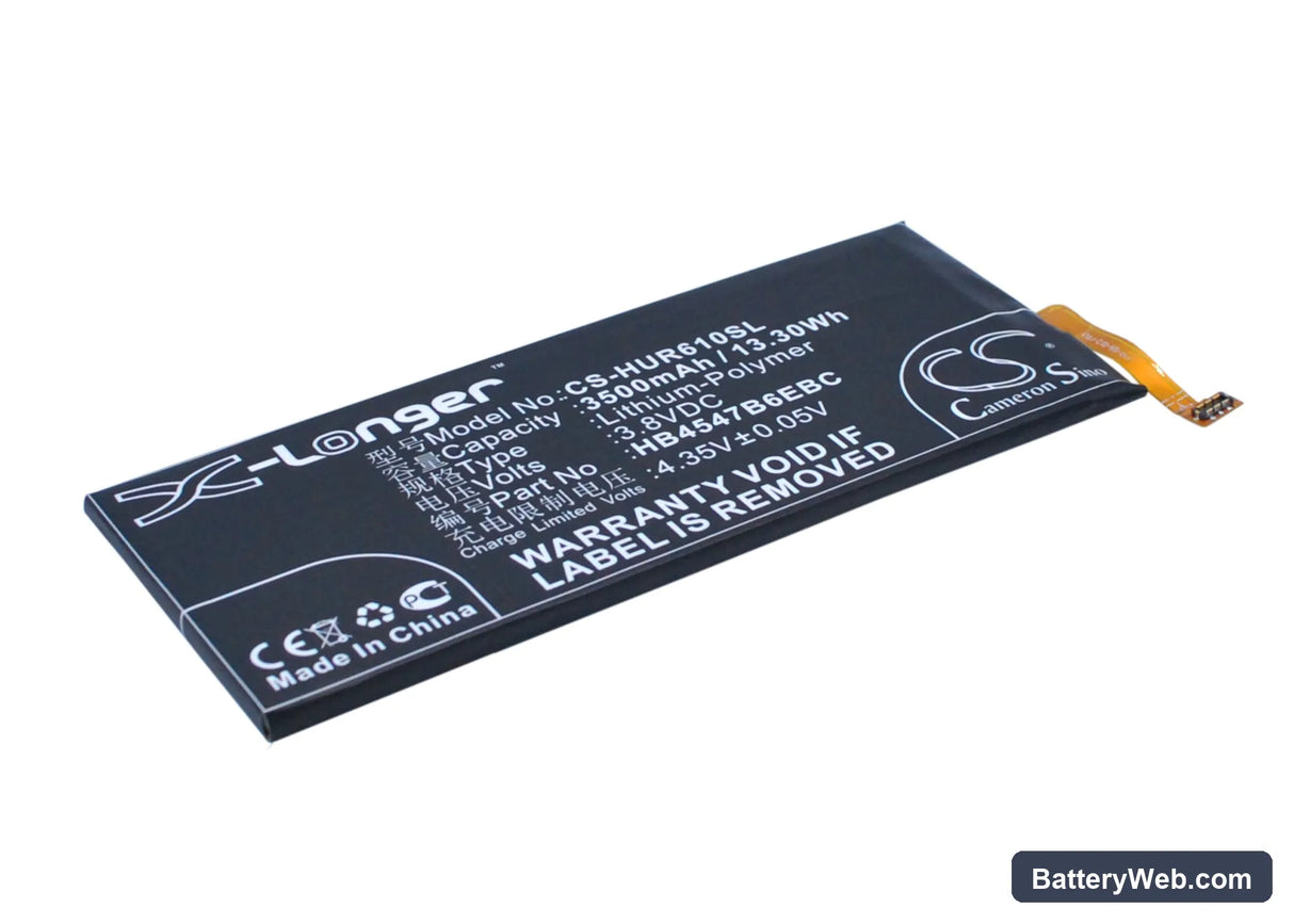 Huawei Honor 6 Plus Replacement Battery, 3.8V, 3500mAh, Li-Polymer 2