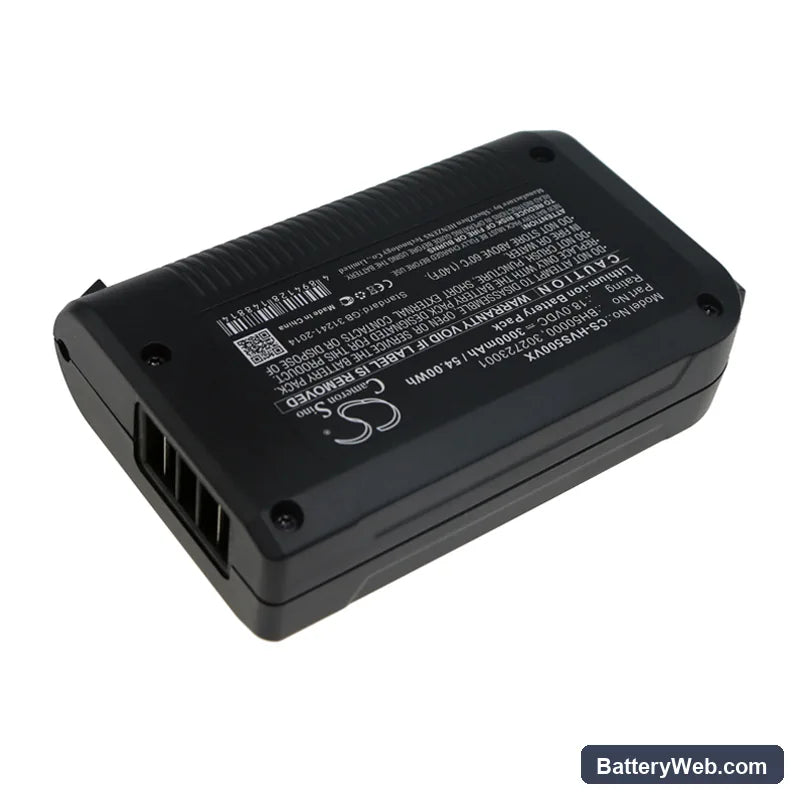 Hoover BH50015 Platinum Collection LINX Cordless Handheld Replacement Battery, 18V, 3000mAh, Li-ion 2