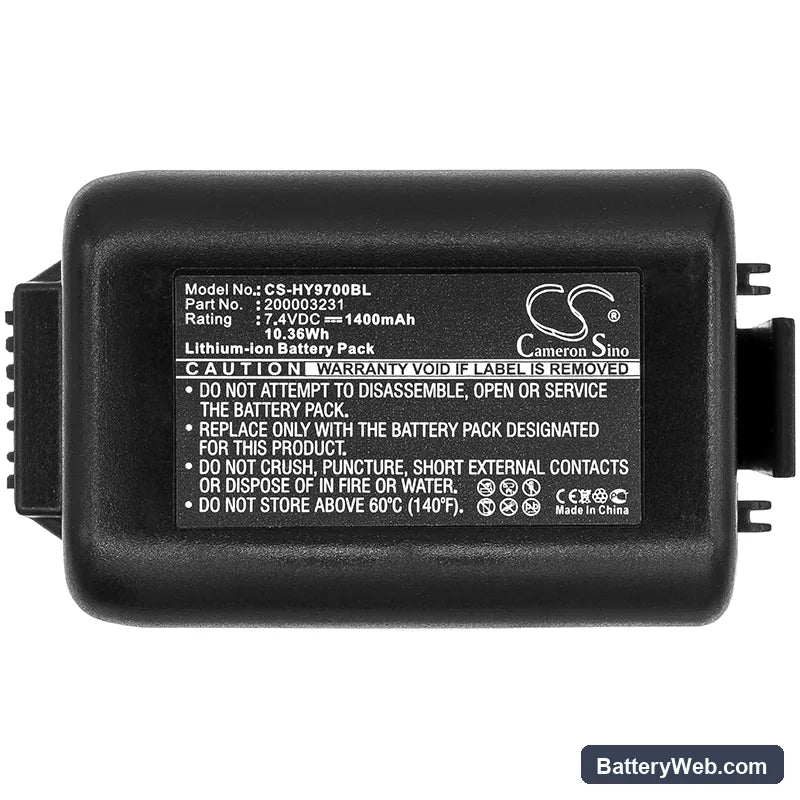 Dolphin 9700 Handheld Replacement Battery, 7.4V, 1400mAh, Li-ion 5