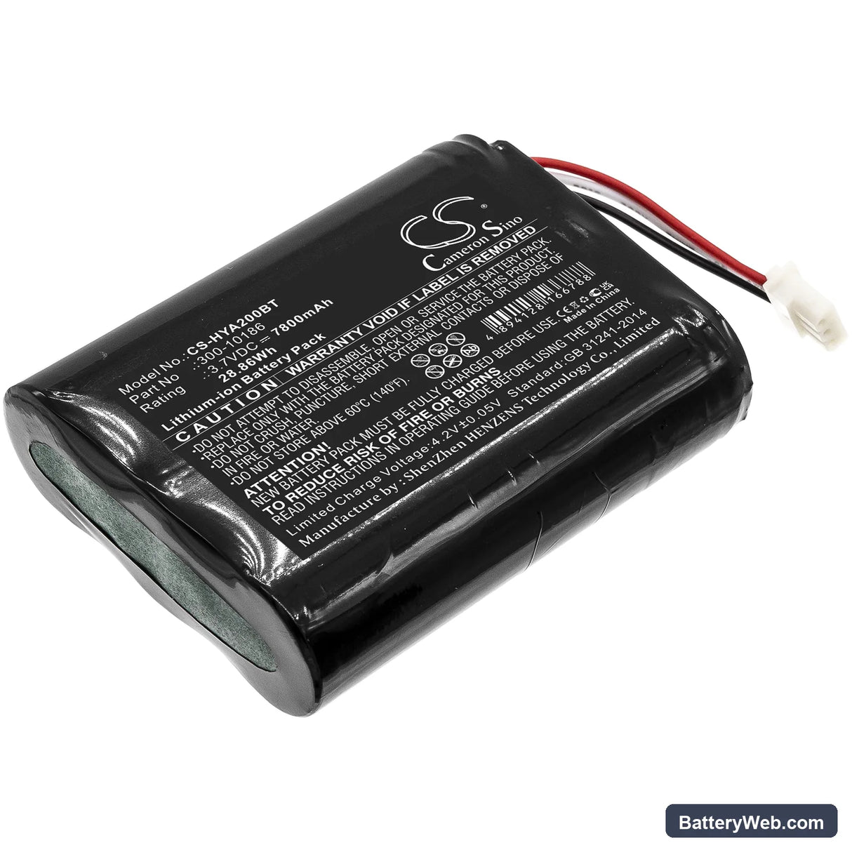 Honeywell Pro 7 Replacement Battery, 3.7V, 7800mAh, Li-ion 1