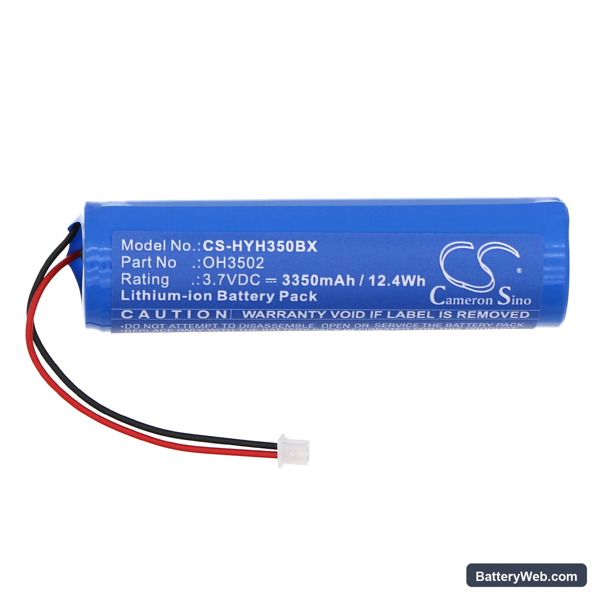 Honeywell OH3502 1D Replacement Battery, 3.7V, 3350mAh, Li-ion 3