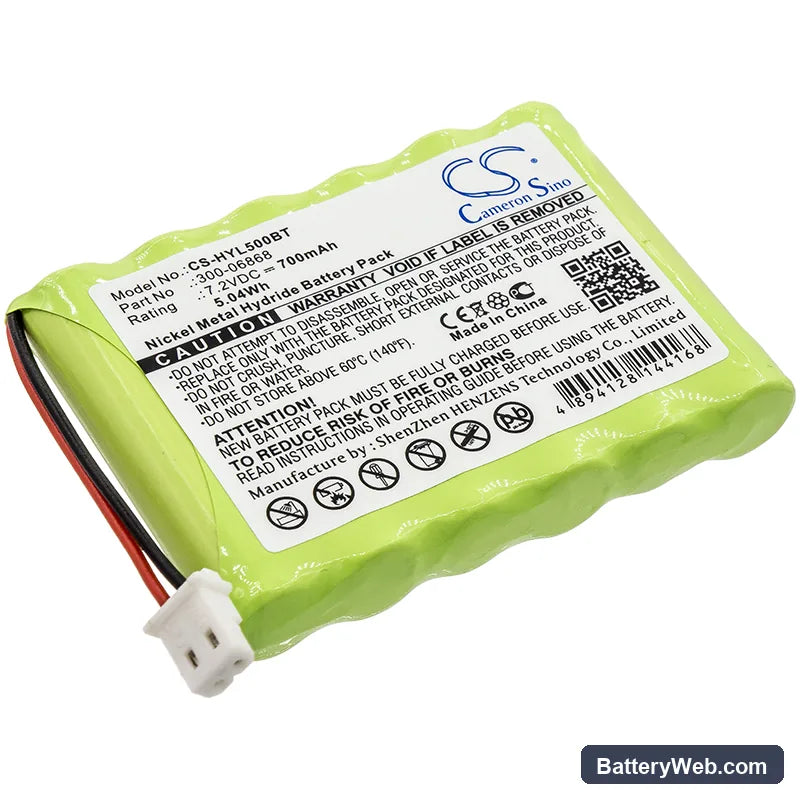 Honeywell Tss Keypad Replacement Battery, 7.2V, 700mAh, Ni-MH 1