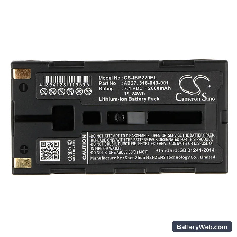 Intermec PB2 Replacement Battery, 7.4V, 2600mAh, Li-ion 5