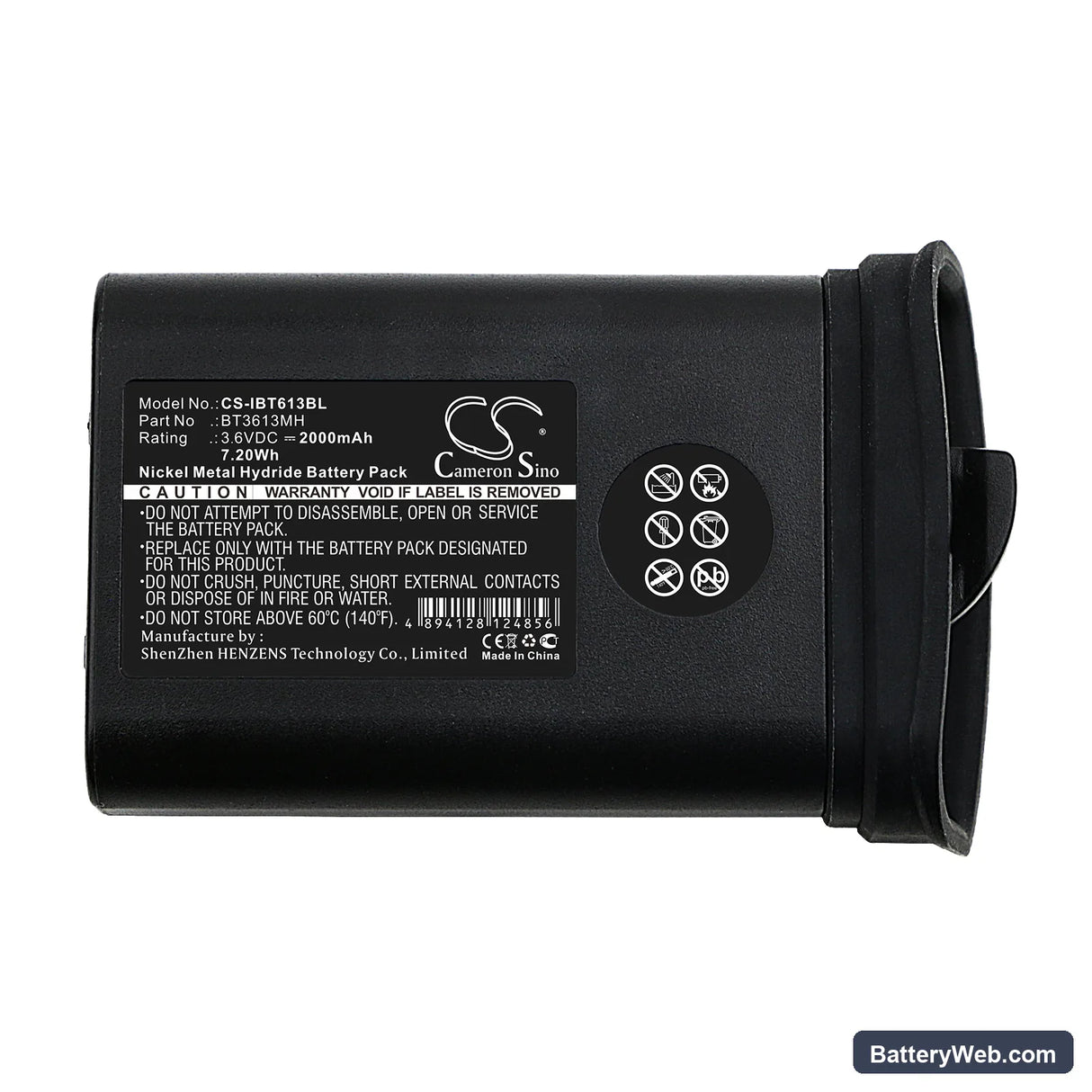 Itowa Winner Replacement Battery, 3.6V, 2000mAh, Ni-MH 3
