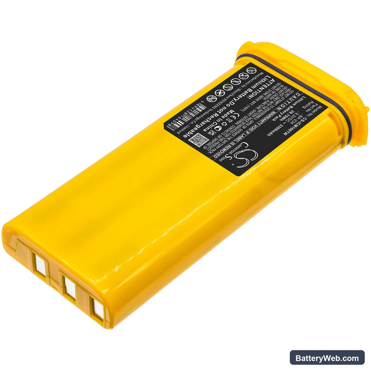 Icom IC-GM1600 Replacement Battery, 9V, 3300mAh, Lithium 2