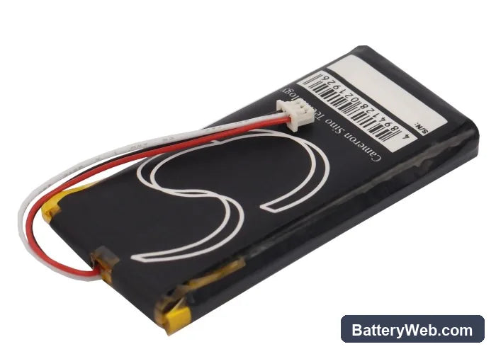 Navman iCN720 Replacement Battery, 3.7V, 1900mAh, Li-Polymer 4