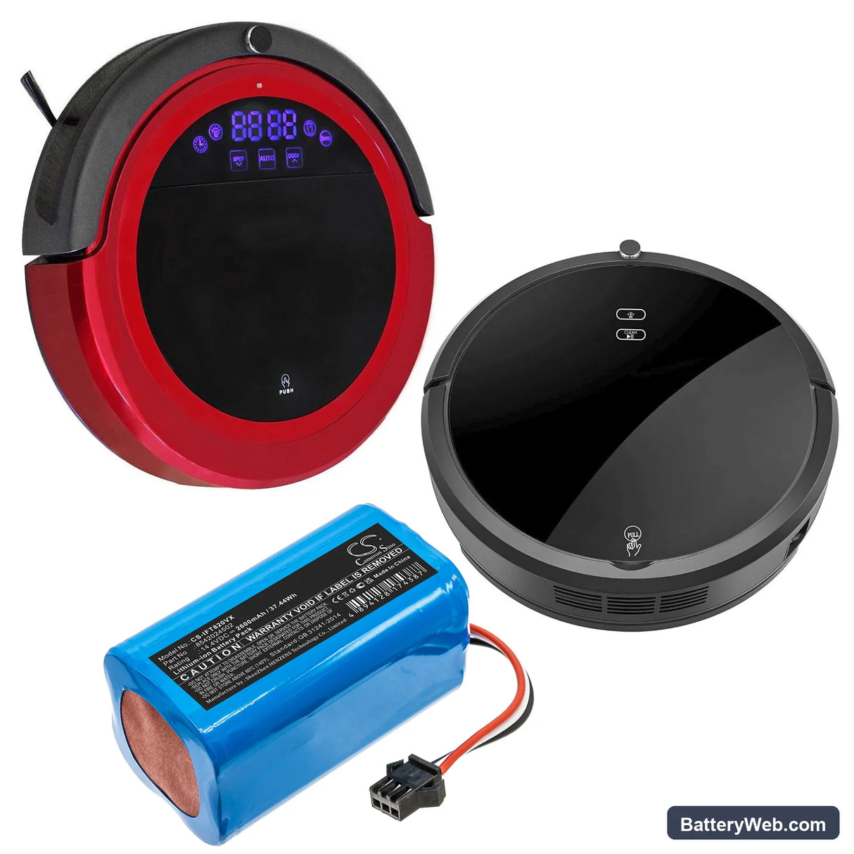 Infinuvo MT820 Replacement Battery, 14.4V, 2600mAh, Li-ion 6