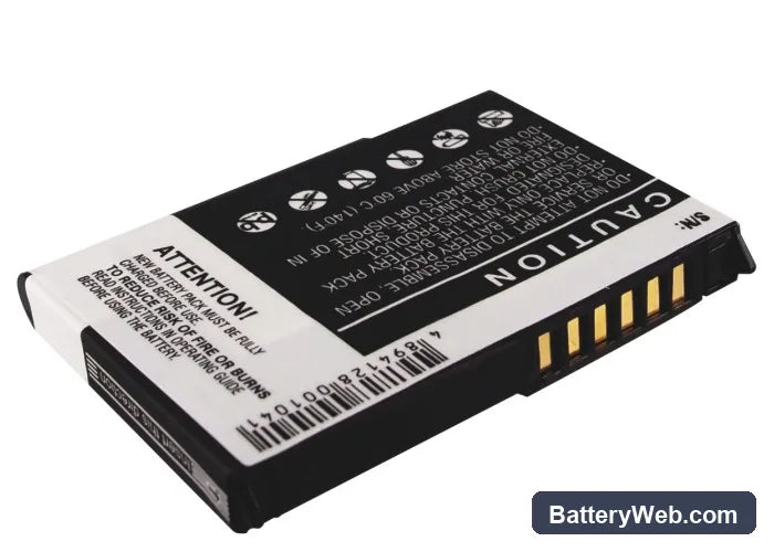 HP iPAQ h4100 Replacement Battery, 3.7V, 1200mAh, Li-ion 3