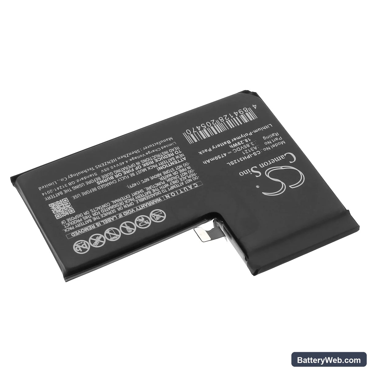 Apple A2849 Replacement Battery, 3.85V, 4750mAh, Li-Polymer 2