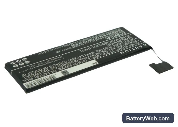 Apple iPhone 5 Replacement Battery, 3.8V, 1400mAh, Li-Polymer 3