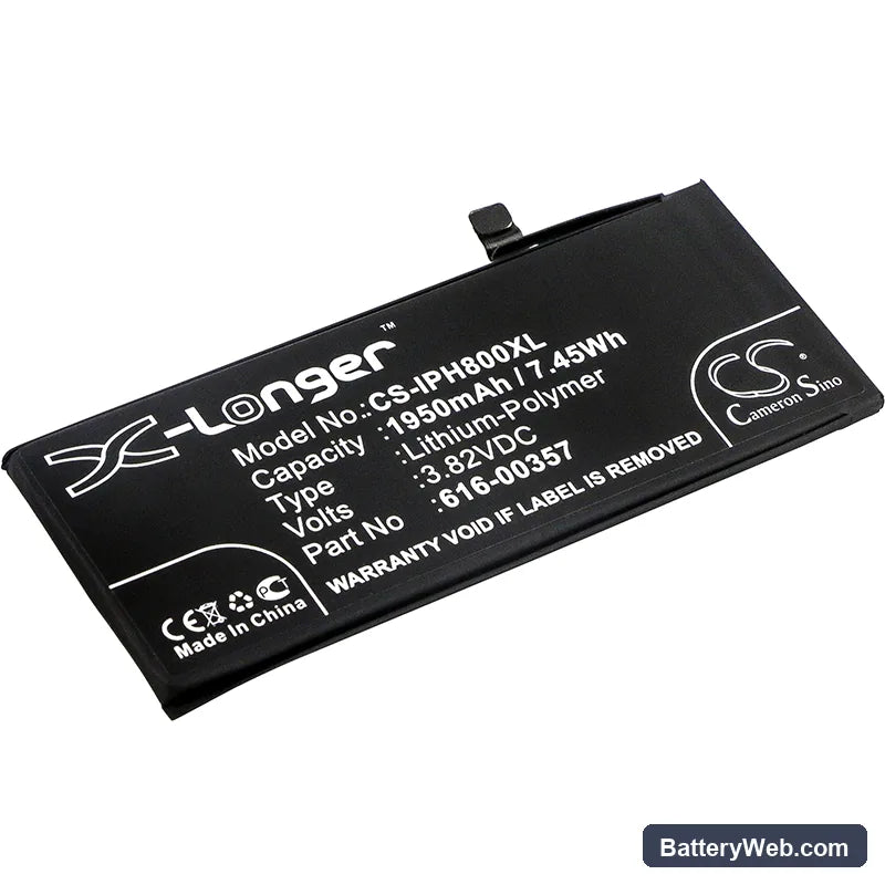 Apple iPhone 8 Replacement Battery, 3.82V, 1950mAh, Li-Polymer 1