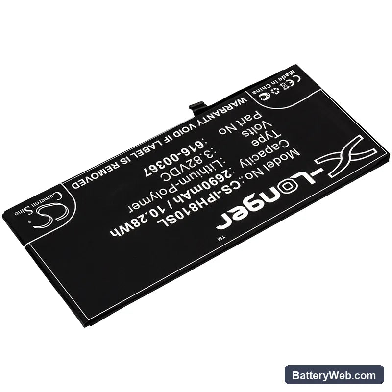 Apple iPhone 8 Plus Replacement Battery, 3.82V, 2690mAh, Li-Polymer 2