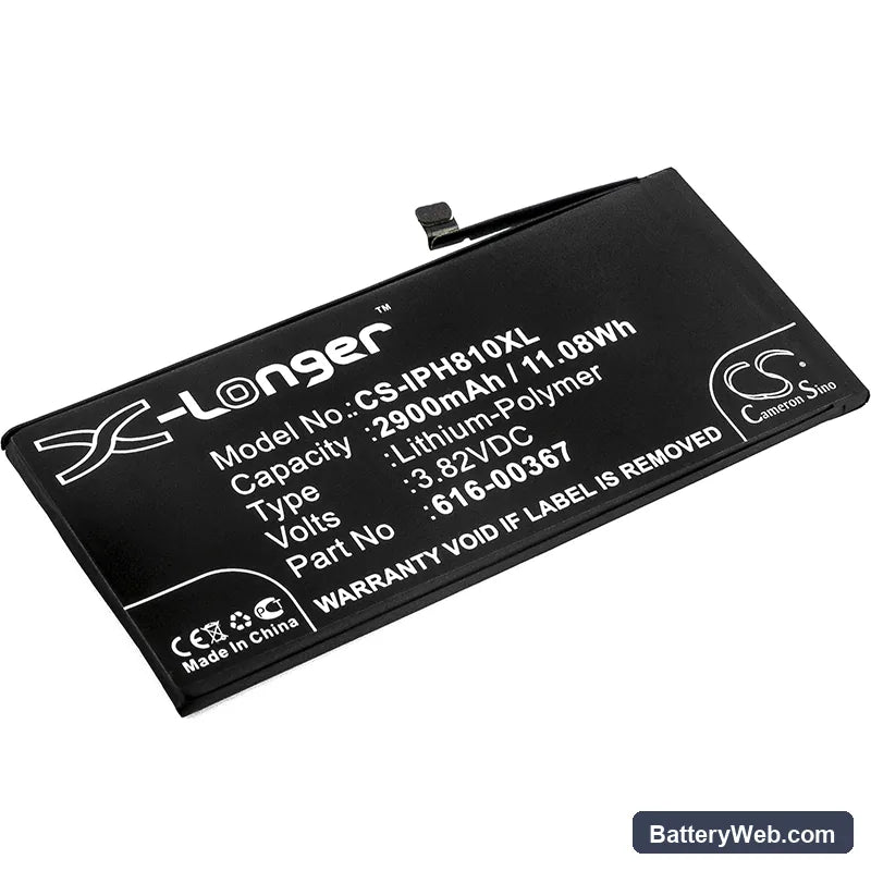 Apple iPhone 8 Plus Replacement Battery, 3.82V, 2900mAh, Li-Polymer 1