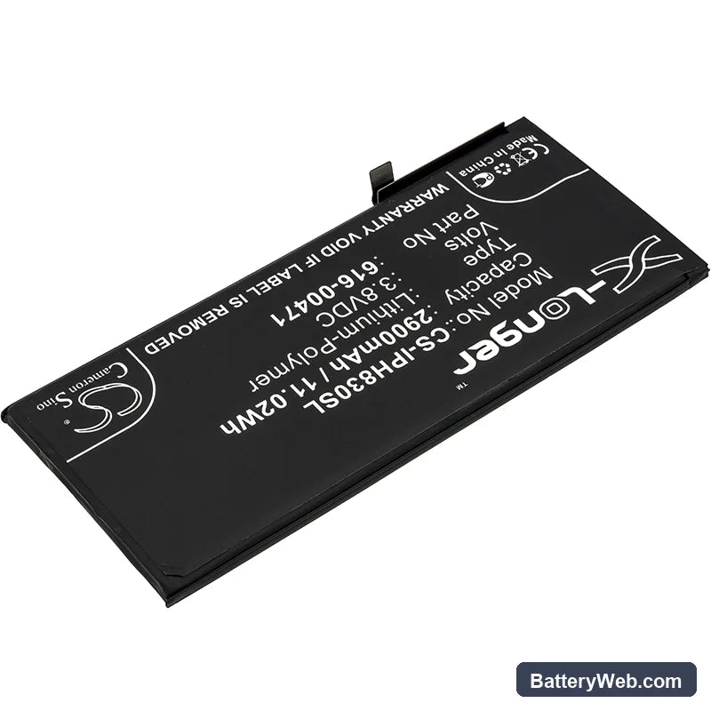 Apple iPhone XR Replacement Battery, 3.8V, 2900mAh, Li-Polymer 2