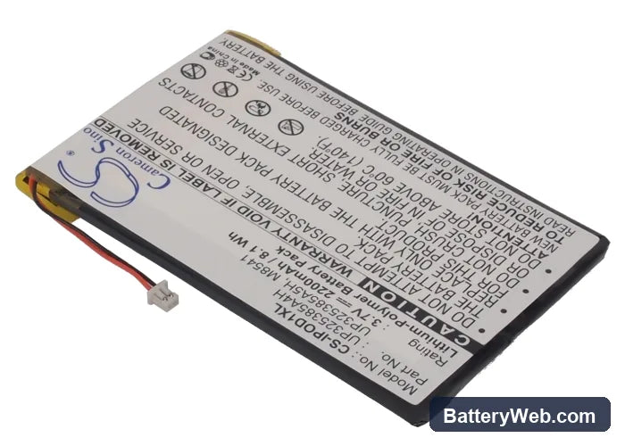 Apple iPOD 1st Replacement Battery, 3.7V, 2200mAh, Li-Polymer 2