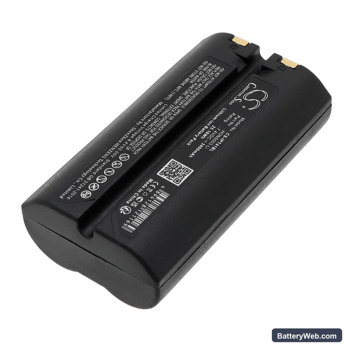Honeywell 550030 Replacement Battery, 7.4V, 3400mAh, Li-ion 2
