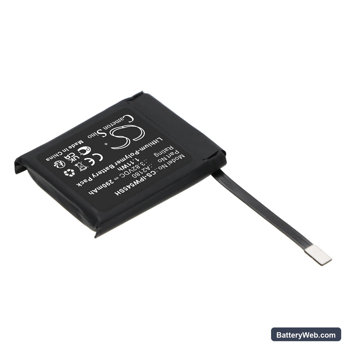 Apple Watch SE 44mm Replacement Battery, 3.82V, 290mAh, Li-Polymer 2