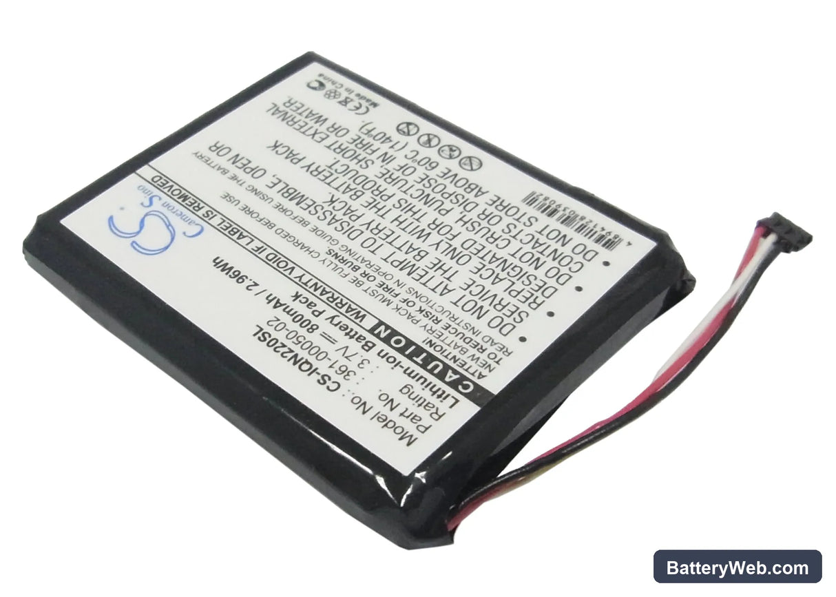 Garmin Nuvi 2200 Replacement Battery, 3.7V, 800mAh, Li-ion 1