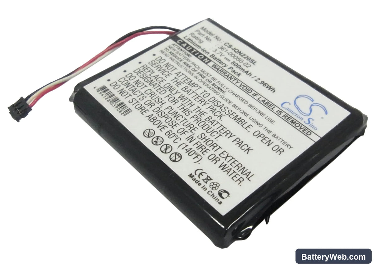 Garmin Nuvi 2200 Replacement Battery, 3.7V, 800mAh, Li-ion 2