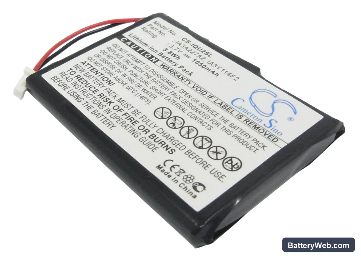 Garmin Quest 2 Replacement Battery, 3.7V, 1050mAh, Li-ion 1