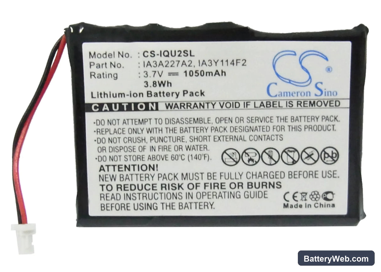 Garmin Quest 2 Replacement Battery, 3.7V, 1050mAh, Li-ion 5