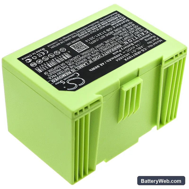 iRobot Roomba i7 Replacement Battery, 14.4V, 3400mAh, Li-ion 2