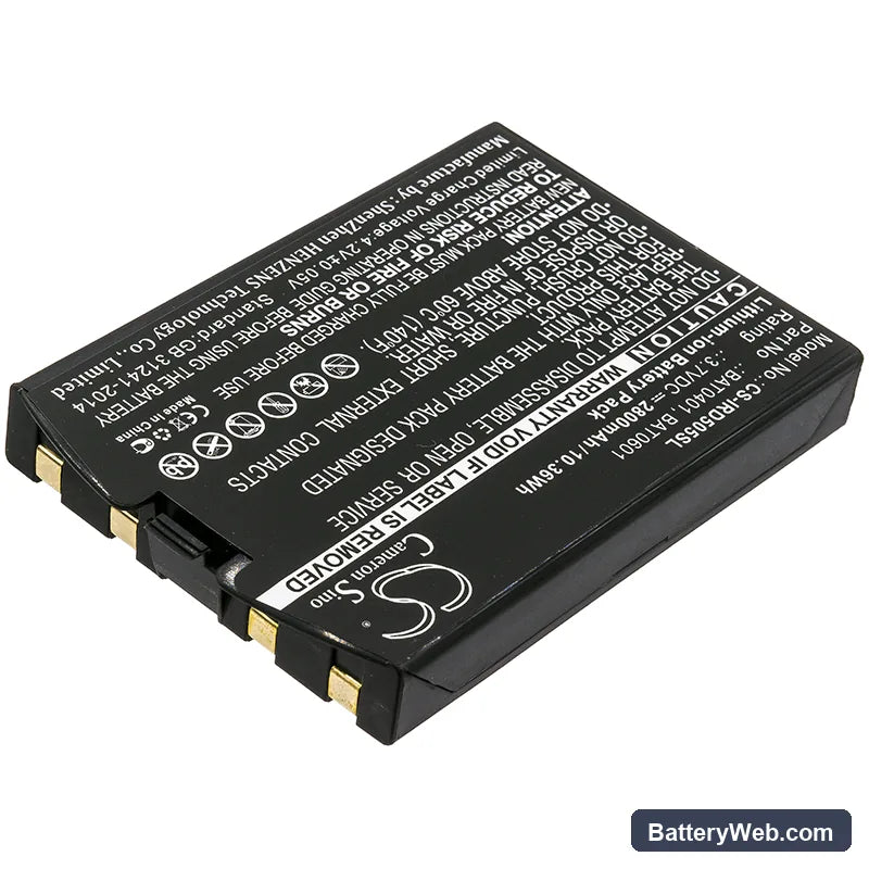 Iridium 9505A Replacement Battery, 3.7V, 2800mAh, Li-ion 2