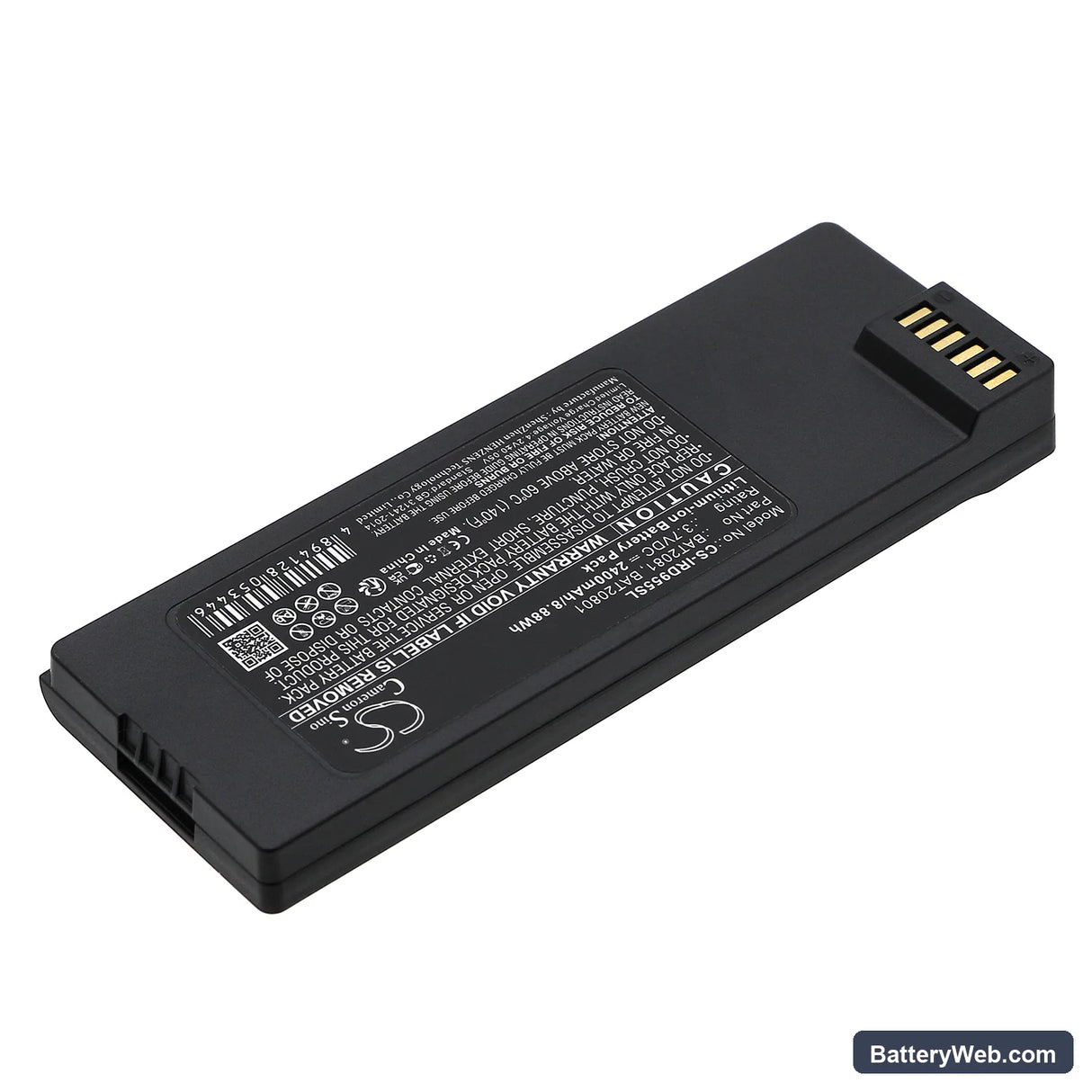 Iridium 9555 Replacement Battery, 3.7V, 2400mAh, Li-ion 2