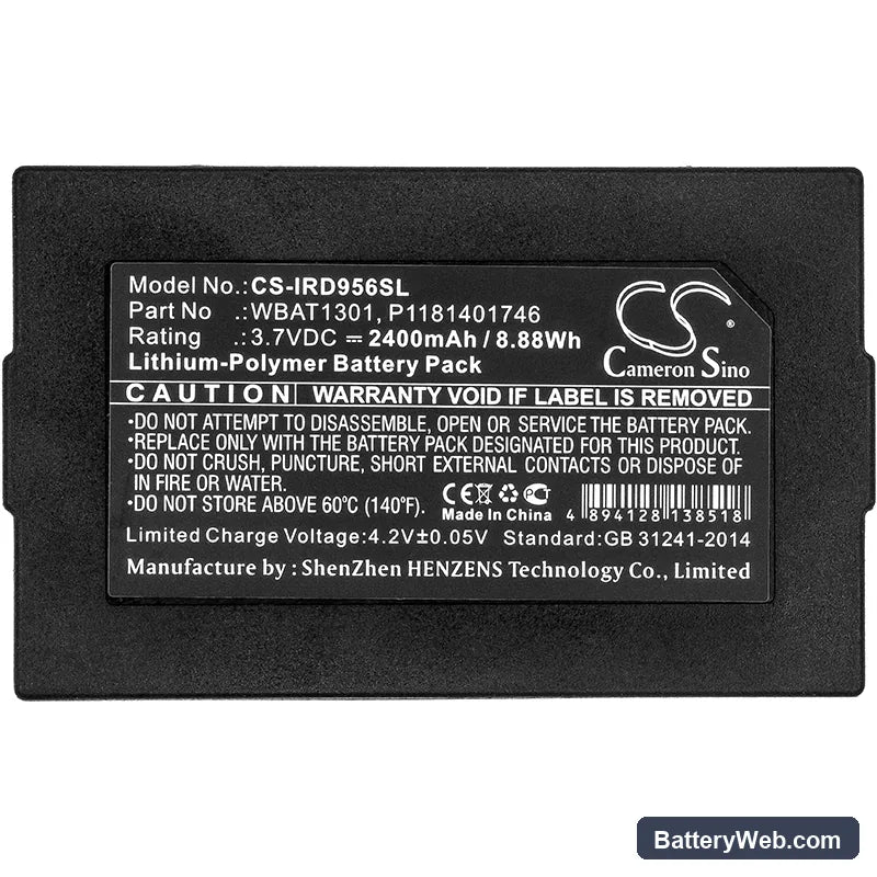 Iridium Go Replacement Battery, 3.7V, 2400mAh, Li-Polymer 5