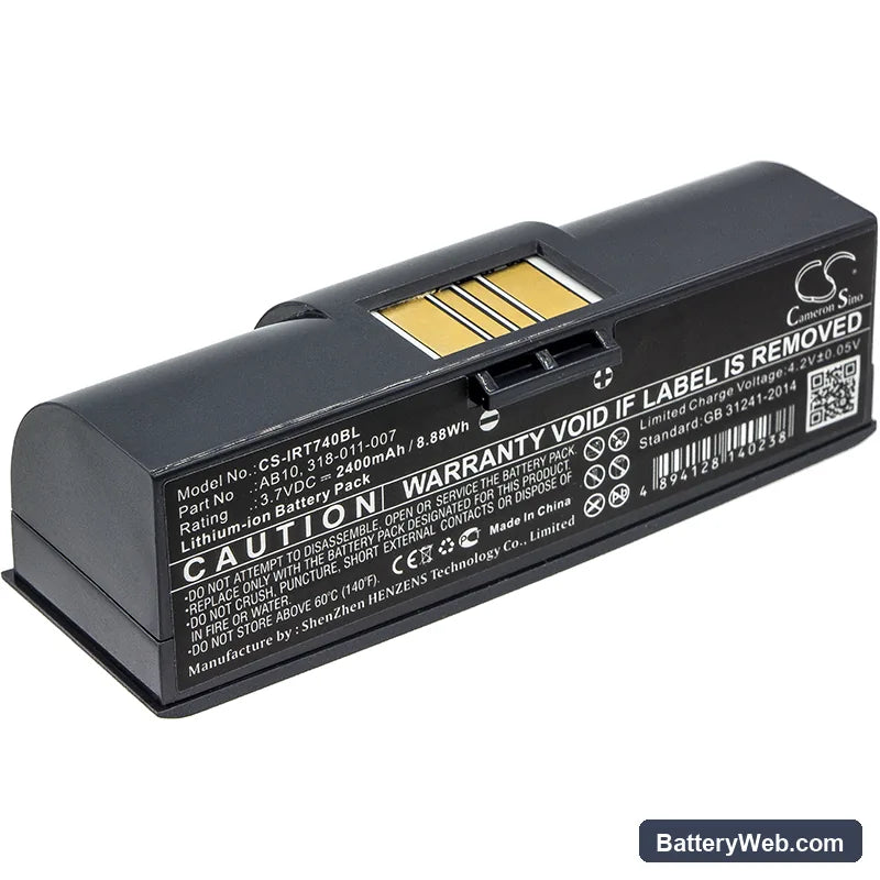 Intermec 700 Mono Replacement Battery, 3.7V, 2400mAh, Li-ion 1
