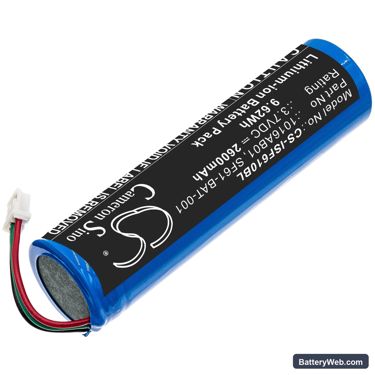 Intermec SF61 Replacement Battery, 3.7V, 2600mAh, Li-ion 2
