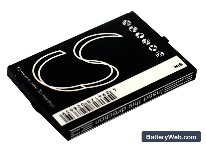 Insignia NS-DA1G Replacement Battery, 3.7V, 450mAh, Li-ion 4
