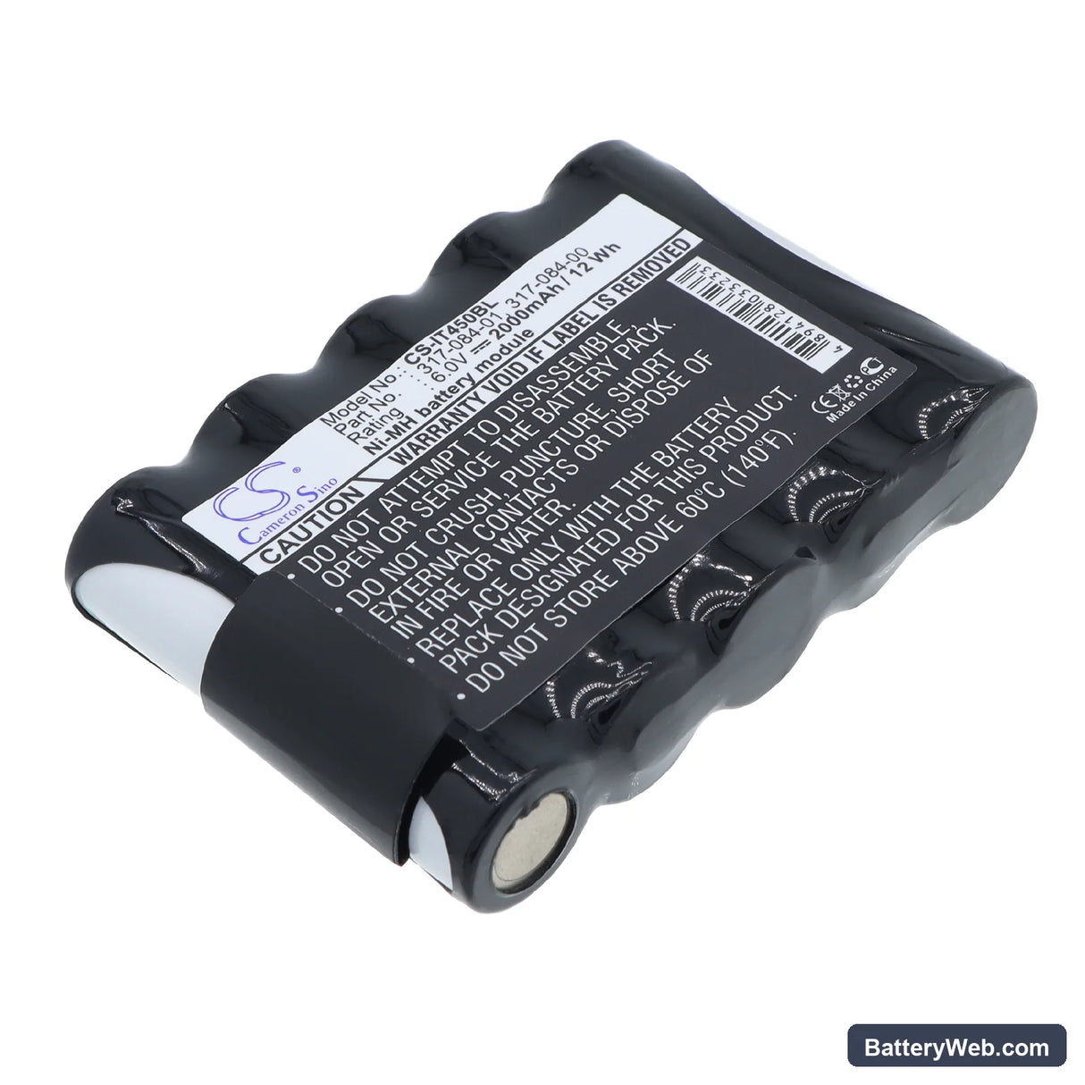 Intermec Pen Key 6210 Replacement Battery, 6V, 2000mAh, Ni-MH 1
