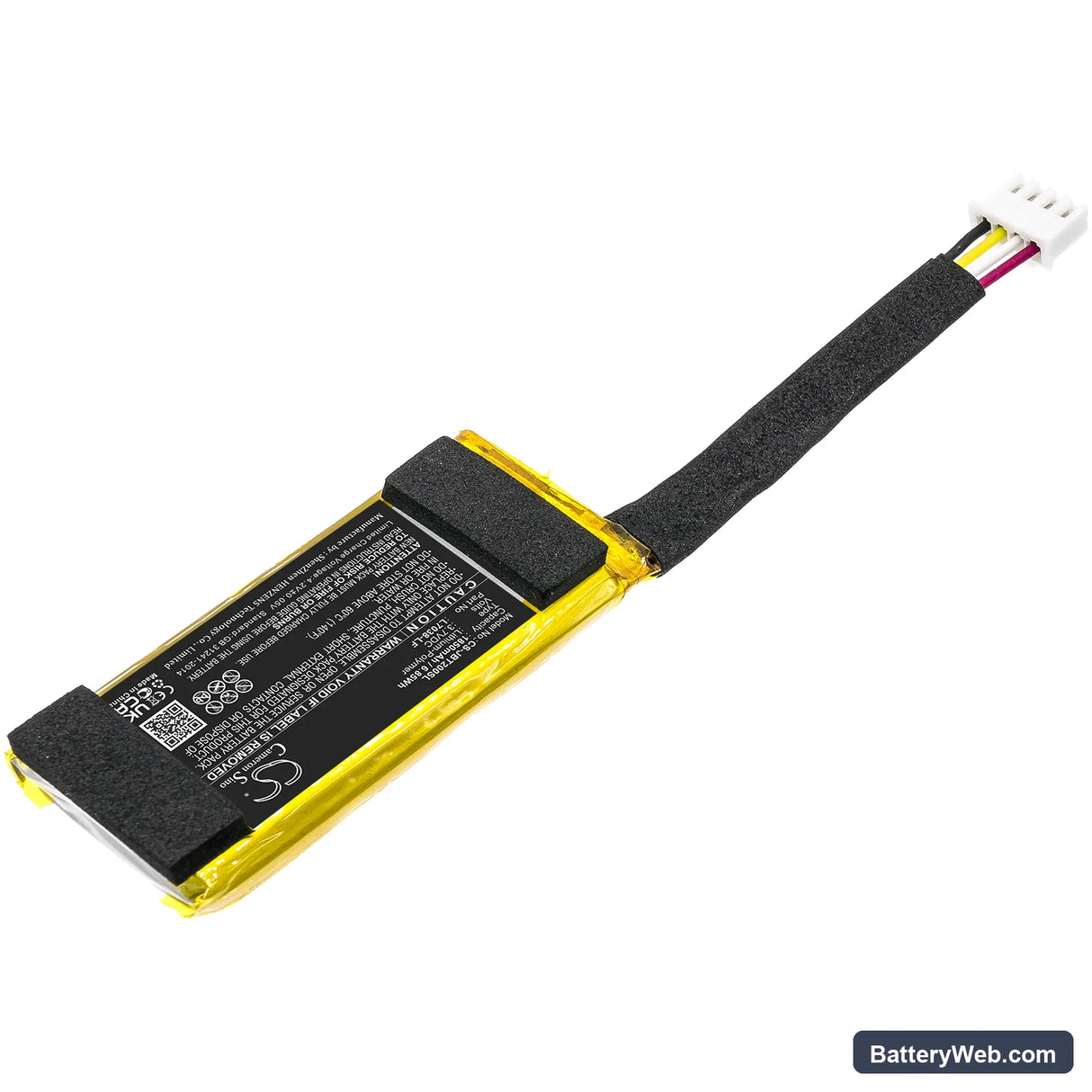 JBL Tuner Replacement Battery, 3.7V, 1850mAh, Li-Polymer 2