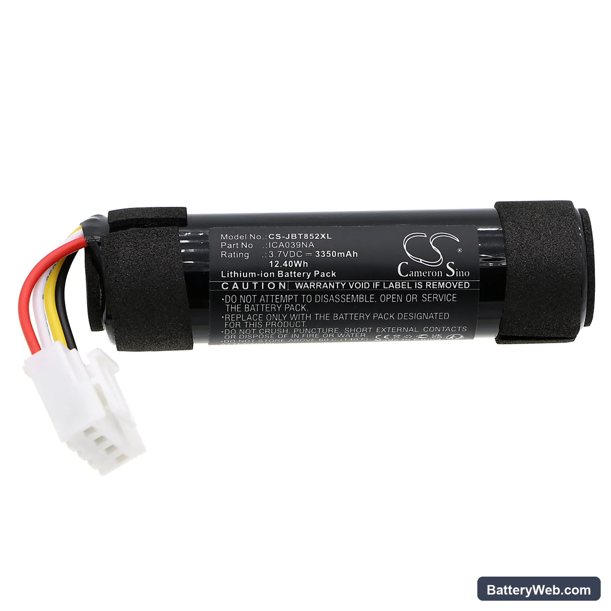 JBL TAS8528P Replacement Battery, 3.7V, 3350mAh, Li-ion 3
