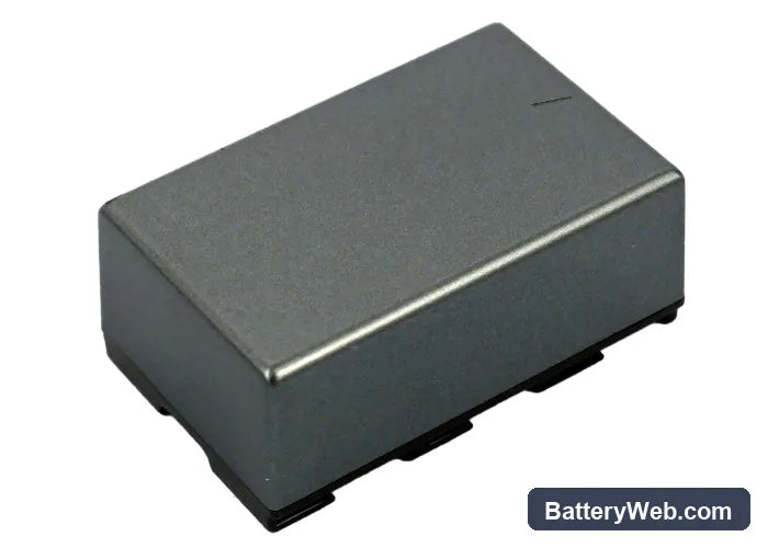JVC GR-DVX707EG Replacement Battery, 7.4V, 1260mAh, Li-ion 4