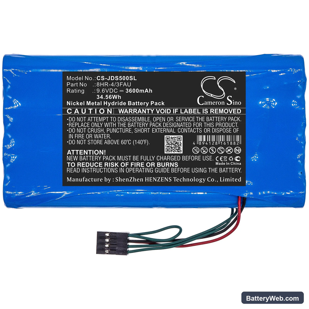 Viavi Tester ANT-5 Replacement Battery, 9.6V, 3600mAh, Ni-MH 3