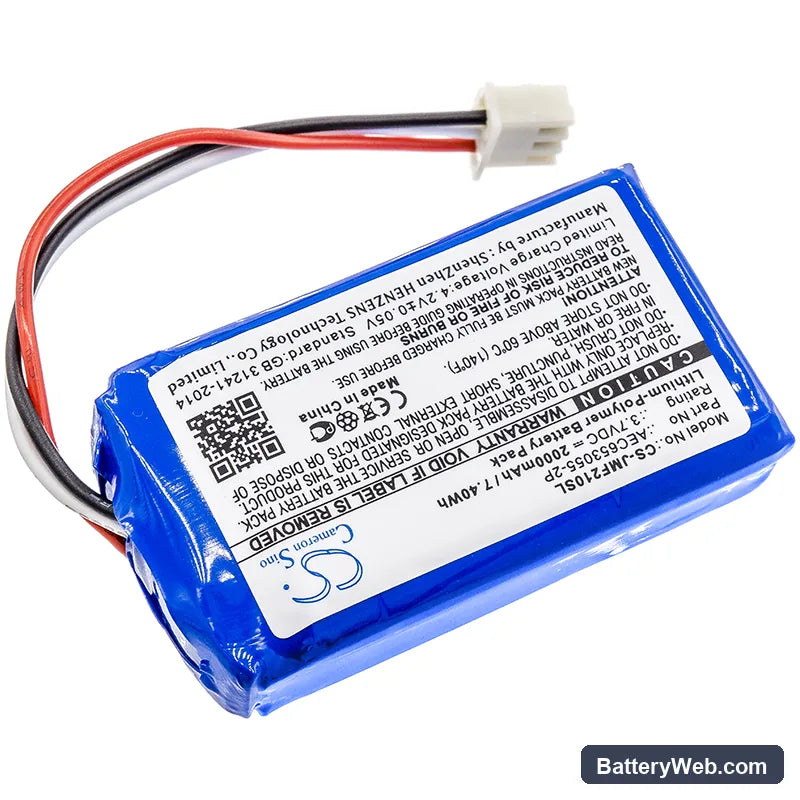 JBL Flip 2 (2013) Replacement Battery, 3.7V, 2000mAh, Li-Polymer 2