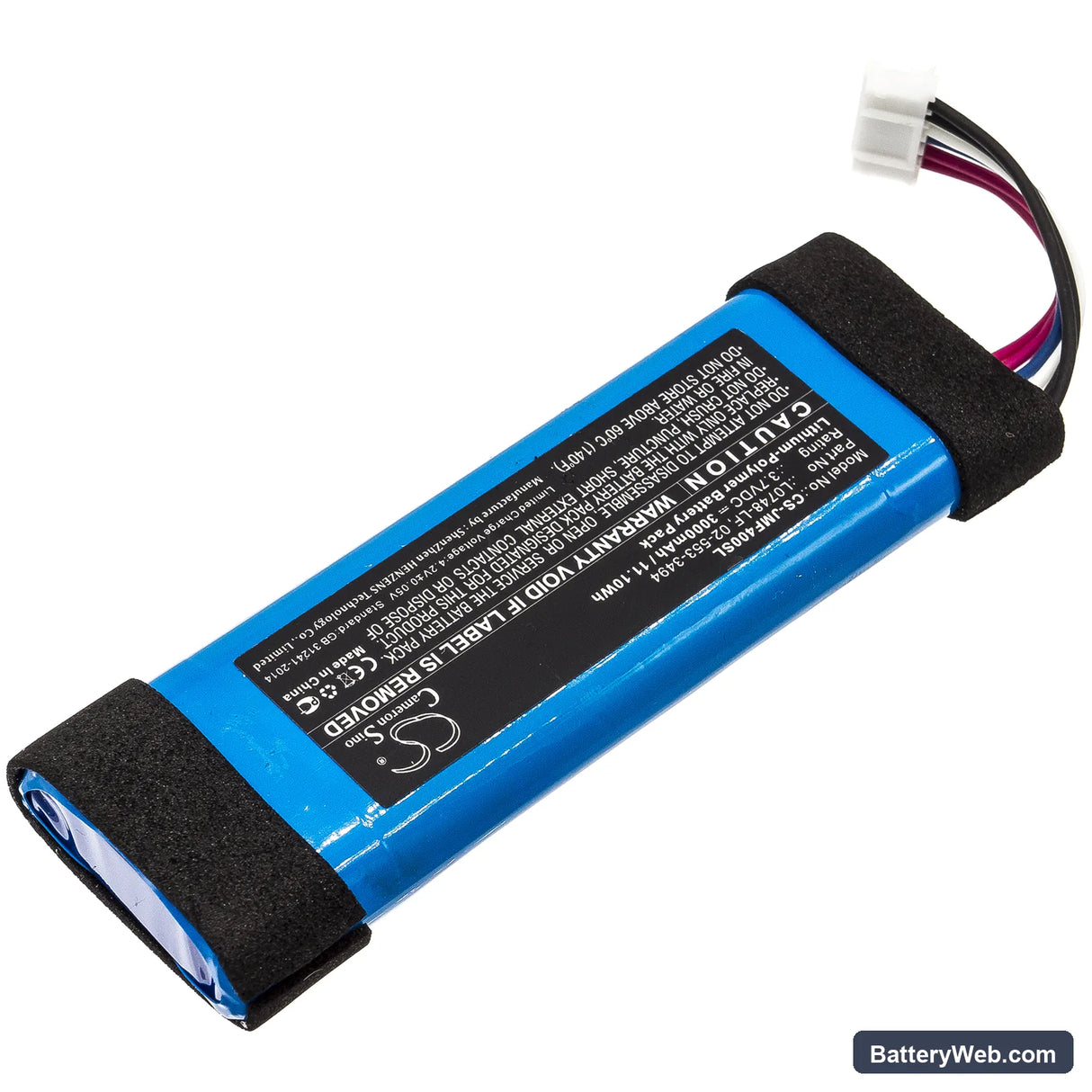 JBL Flip Essential Replacement Battery, 3.7V, 3000mAh, Li-Polymer 2