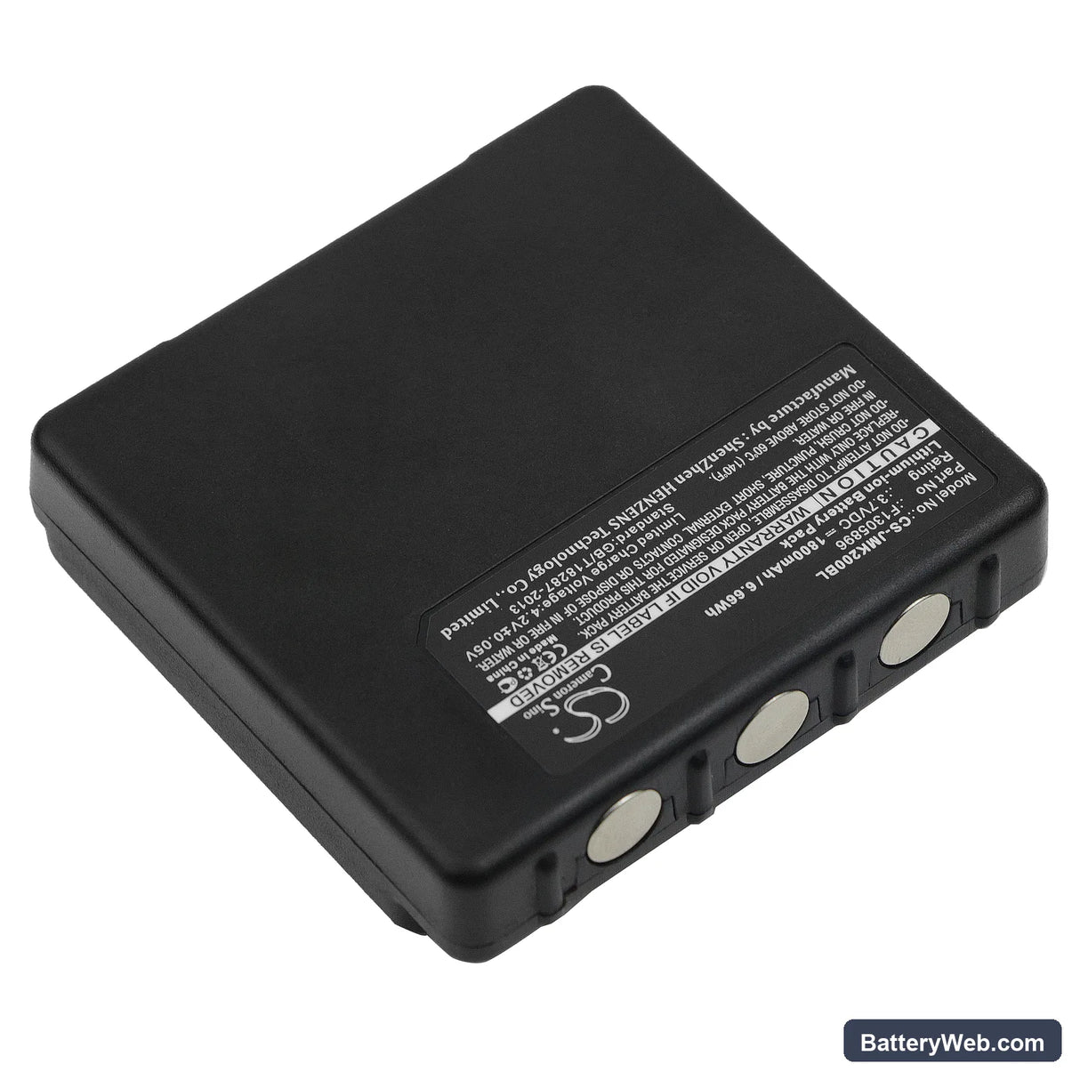 JAY Beta6 Two-way Radio Replacement Battery, 3.7V, 1800mAh, Li-ion 2