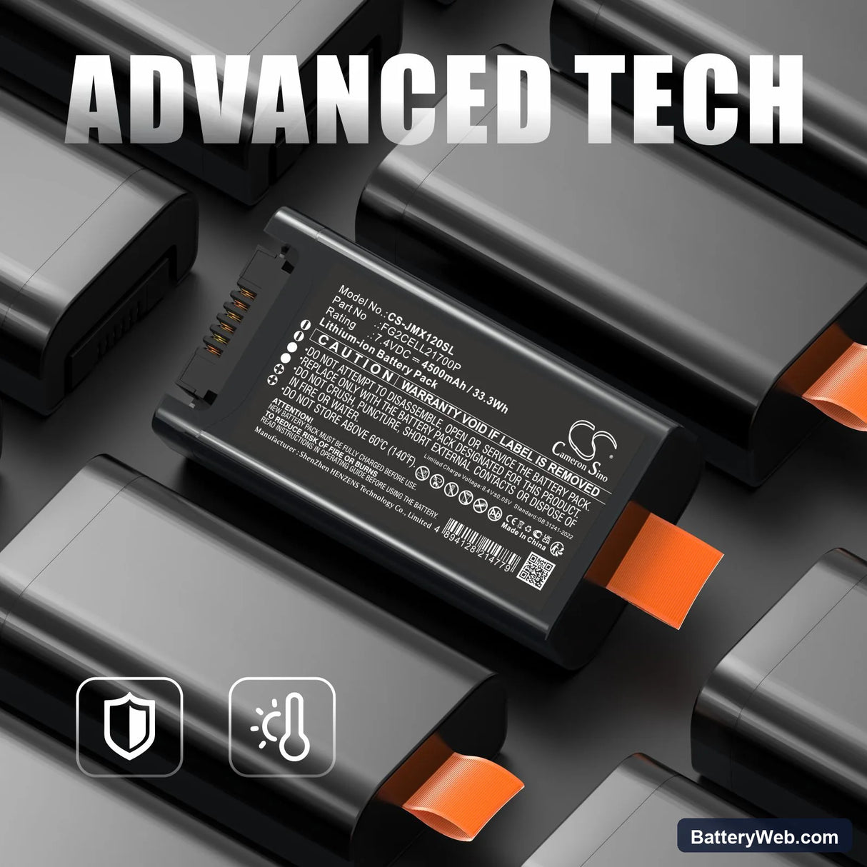 JBL PartyBox Club 120 Replacement Battery, 5.4V, 4500F, HPC 7