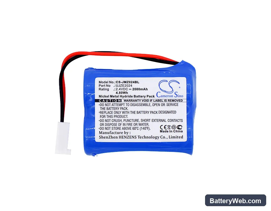 JAY Transmitter UJ Replacement Battery, 2.4V, 2000mAh, Ni-MH 5
