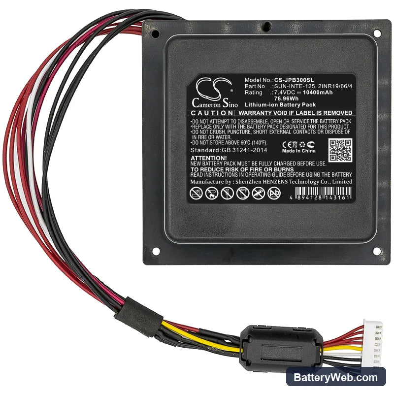 JBL PartyBox 300 Replacement Battery, 7.4V, 10400mAh, Li-ion 3